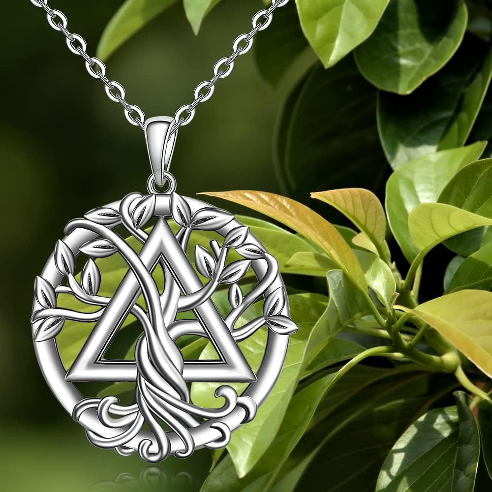 Sobriety Necklace for Women Sobriety Gifts Abalone Shell Tree of Life Necklace 925 Sterling Silver Alcoholics Sober Symbol