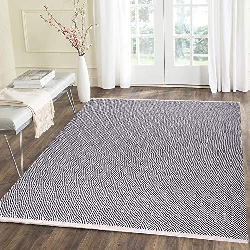 Tappeto Moderno Geometrico Marrone GUGJHFVH - Antiscivolo, Lavabile, 150x180 Cm Per Salotto E Camera