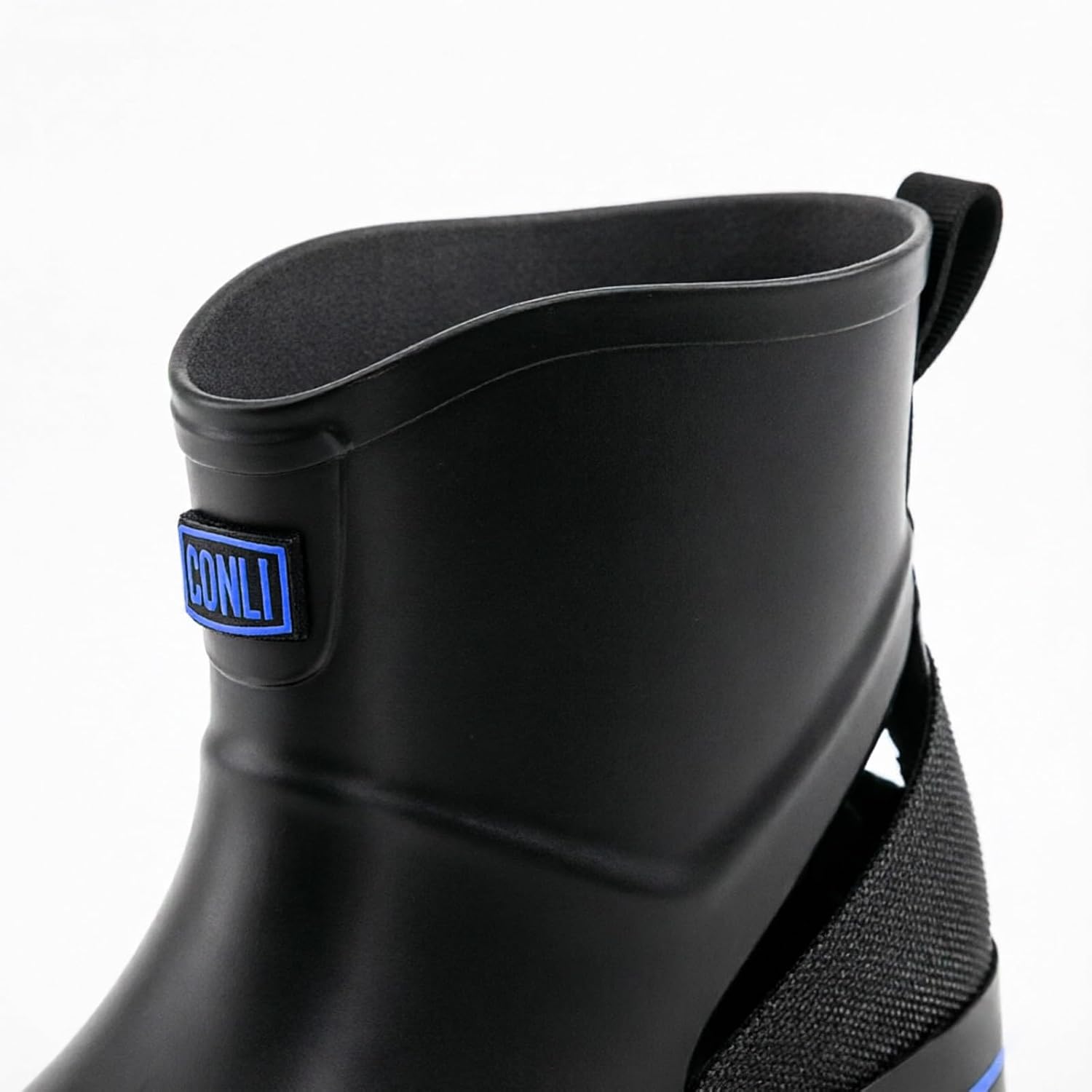 Mens Fashionable Ankle Rain Boots All Season Work Waterproof Slip Resistant Fishing