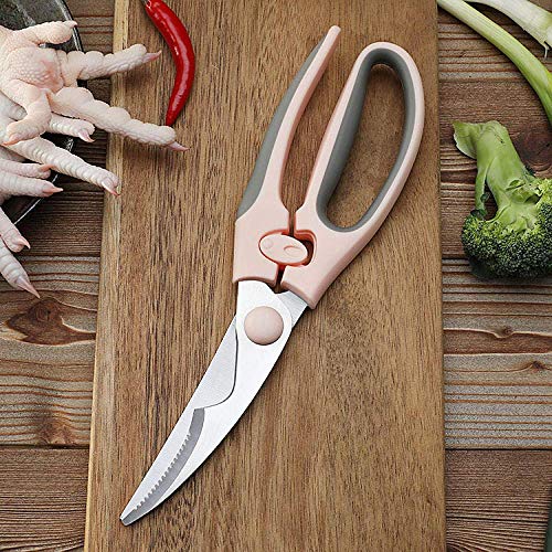 Coltelli da cucina, cesoie per pollame multiuso in acciaio inossidabile con impugnature comode per pollo, verdure, pesce, carne ed erbe (3)