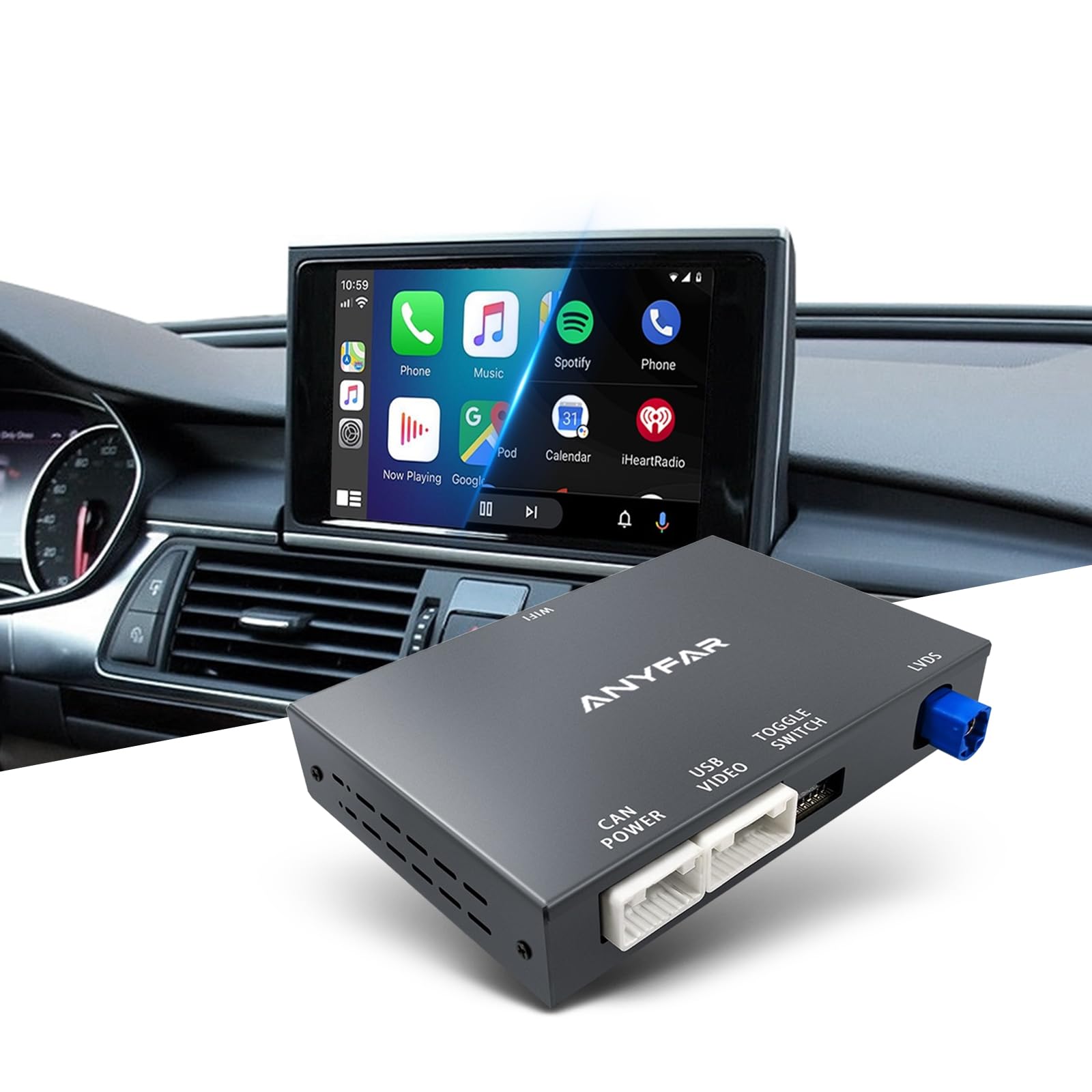 Amazon.com: ANYFAR CarPlay Android Auto Adapter Decoder Retrofit