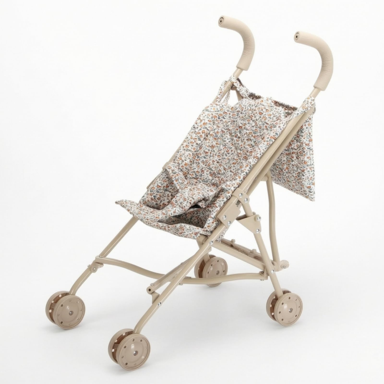 Kinder Lauflernwagen Kinderwagen Puppenwagen Spielwagen Faltbar mit Bequemem Schiebegriff Stoffbezug Und Leiser Mobilität für Kleinkinder Rollenspiele Wohnzimmer Reisen