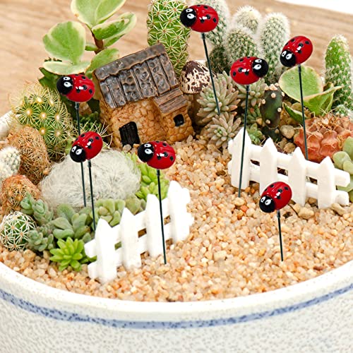 10Pcs Garden Stakes Decor Metal Yard Art Ornaments, Spring Lawn Art Decorative Plant Stake Indoor Outdoor Ornaments Decoration For Patio Pathway Backyard (Beetle) #TOP5