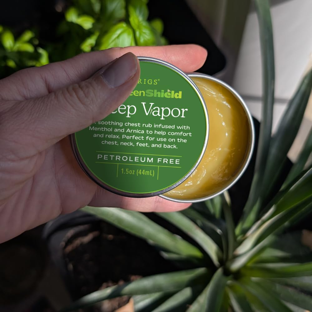 SPRIGS Deep Vapor | Herbal Skin Salve Botanical Chest Rub with Menthol Peppermint Wintergreen and Arnica | Organic Topical Balm for Adults Daily Body Care with Warming and Cooling Sensation -1.5 Ounce - Image 2