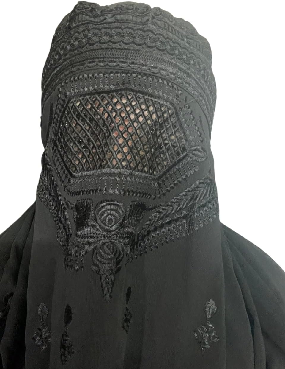 Original Afghanistan Frauen Burka Burqua umhang burqa Hijab niqab chador abaya Georgget Fabric Black