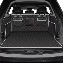 1 Pack Dog Cargo Liner for 2021 2022 2023 2024 2025 Ford Mustang Mach-E 600D Oxford Waterproof Trunk Mat Pet Liner with Pockets Heavy Duty Nonslip Cargo Protector