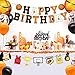 Basketball Birthday Decorations Include Pre-Strung Happy Birthday Banners, NO DIY Cake Topper, Balloons, Slam Dunk Sports Game Day Themed B-Day Party Supplies for Kids Teenagers Boys Men Women