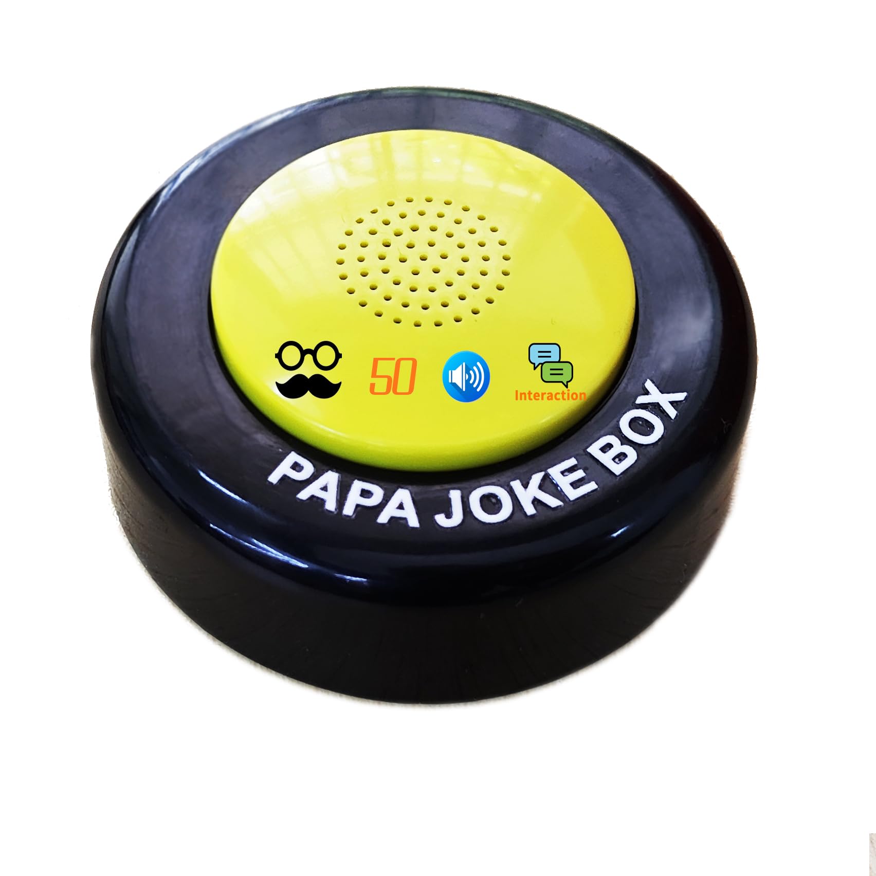Funny Dad Joke PaPa Joke Button with 50 Funny Dad Jokes | Novelty Talking Button Present – Hilarious Talking Sound Box Stress Relief