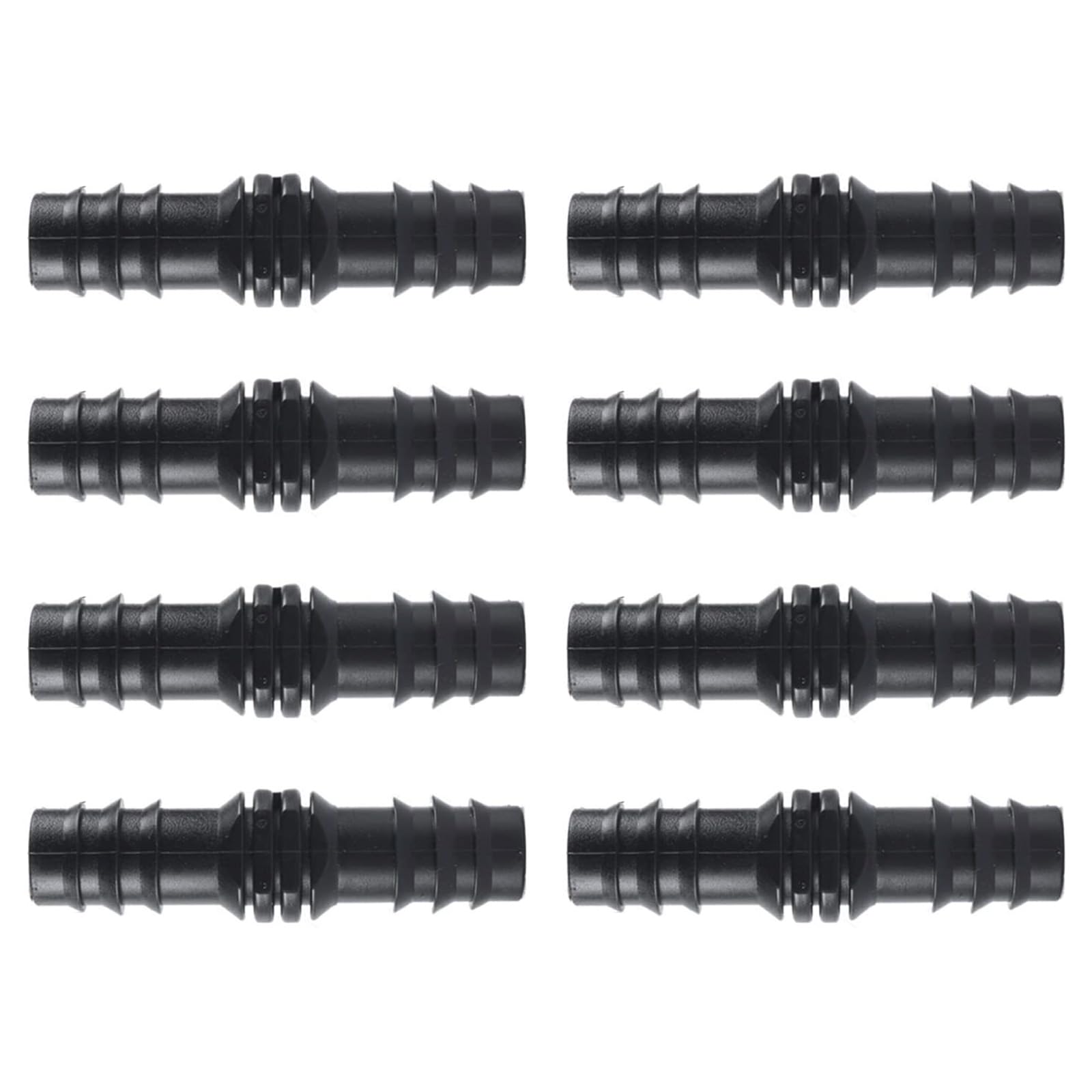 8Pcs Drip Irrigation Barbed Fitting Kits for 1 / 2inch Tubing 16MM Barbed Connectors Drip Line Connector Hose Hose End Plug