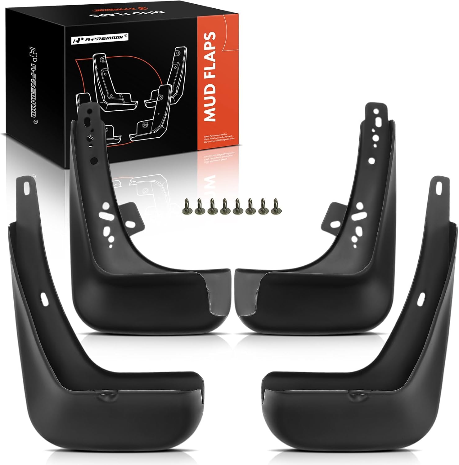 A-Premium Set of 4PCS Mud Flaps Splash Guards Mudguards Mudflaps Compatible with Hyundai Accent 2012-2022, Front & Rear Driver and Passenger Side