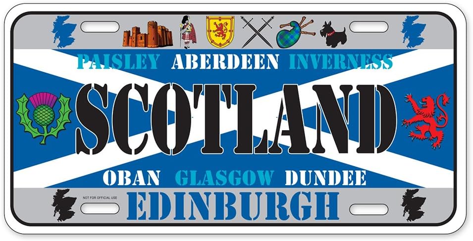 Dimension 9 Home Decorative Plates, Scotland