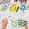 BeYumi Welcome Back Coloring Kit - 83Pcs Color Your Own Back to School Ornament Set for Kids DIY Coloring Card Decor Craft Preschool Kindergarten Elementary Classroom Party Activity Art Craft Supplies #4