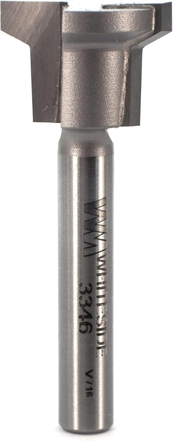 Whiteside Router Bits 3346 Locking Drawer Glue Joint Bit with 3/4-Inch Large Diameter and 1/2-Inch Cutting Length
