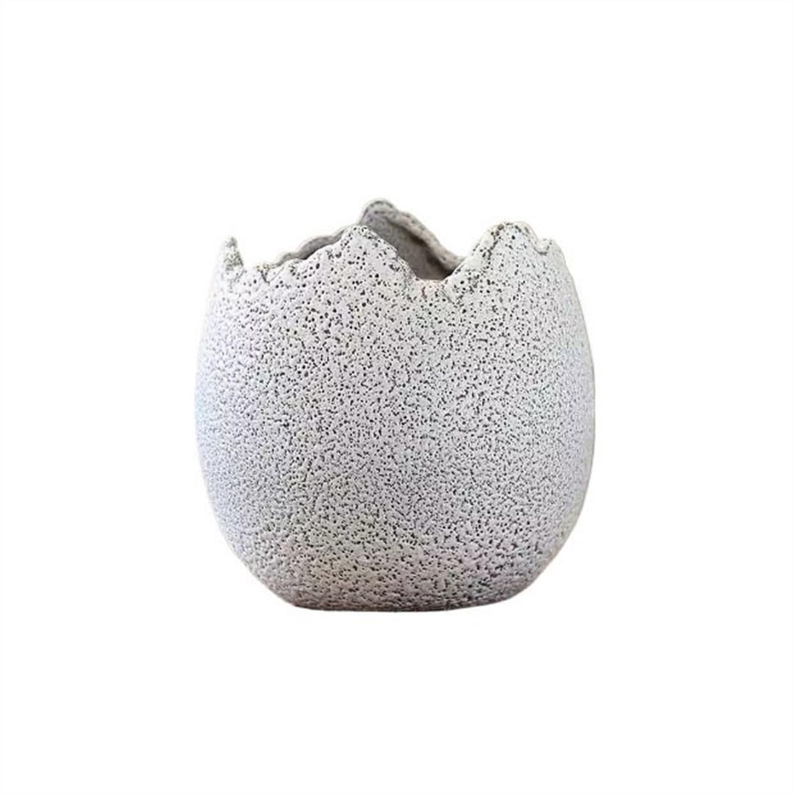 Kx9lb8d White Flower Planters Creative Gap Succulent Orchid Hanging Planter Ceramic Rough Pottery Breathable