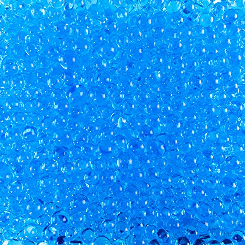 Super Z Outlet 1 Pound Bag Of Blue Water Gel Beads Pearls For Vase Filler, Candles, Wedding Centerpiece, Home Decoration, Plants, Education. Makes 12 Gallons #TOP1
