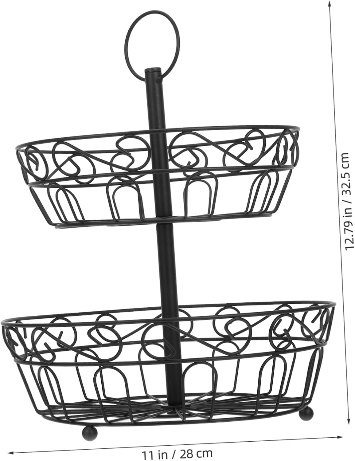 Ciieeo Fruit Bowl Banana Keeper Wire Storage Wall-mounted Decorative Kitchen Accessory