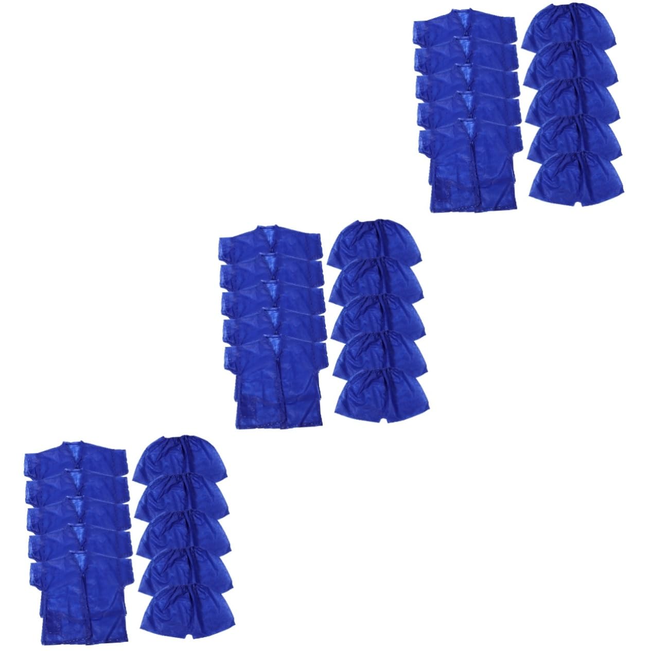 MILISTEN Saunaanzug Damen SPA-Schwitzanzug Saunakleidung für Schönheitssalons Spa-Wrap aus Vliesstoff Schweiß Saunaanzug Herren Einmaliger Trainingsanzug Polyester (Polyester) Blue