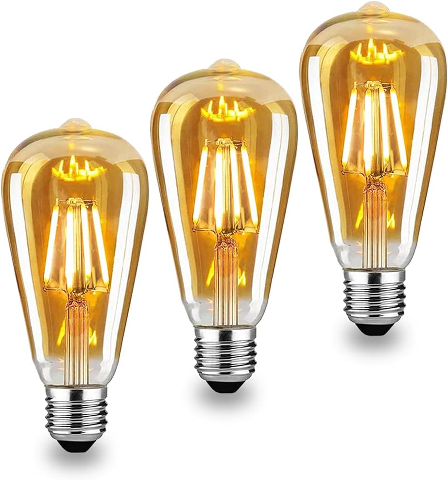 St64ヴィンテージエジソン電球12w スクリューエジソン電球e27ベース2v白熱クラシックアンティーク電球スタイル