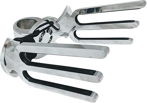 Krypt Towers Wakeboard Rack, Polished Aluminum Wakeboarding Tower Holder, Adjustable Angle Base to Level with Boat, Clamp Fits Tubing Sizes 1 3/4", 1 7/8", 2", 2 1/4", 2 3/8", 2 1/2"