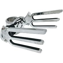 Krypt Towers Wakeboard Rack, Polished Aluminum Wakeboarding Tower Holder, Adjustable Angle Base to Level with Boat, Clamp Fits Tubing Sizes 1 3/4", 1 7/8", 2", 2 1/4", 2 3/8", 2 1/2"