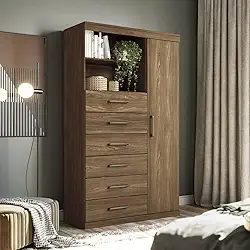 Multi-cômoda 1 Porta 6 Gavetas Marabá Jatoba