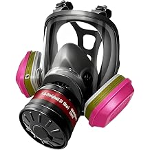 Full Face Respirator Facepiece with Filter for Painting Woodworking, Industrial Protection, 9.25 Inches