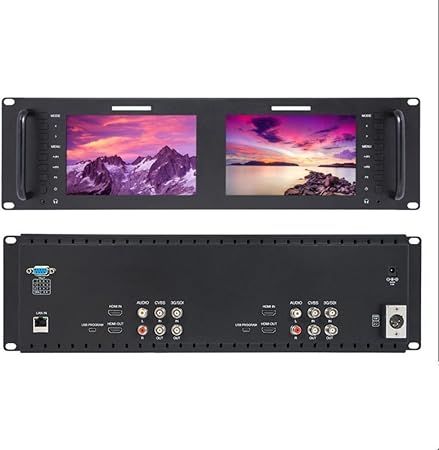 Amazon Co Jp Seetec 7 Dual D71 7インチ 3g Sdi Hdmi Av 入力 出力 1280x800の解像度800 1 コントラスト 400cd M Lcdラックマウントモニター カメラモニター 家電 カメラ