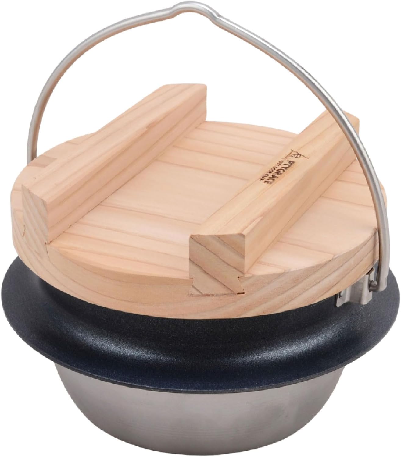 Clad Super Hakama, Mai, 3-Piece Cooking, 2-Layer Steel, Rice, For Camping, Outdoors, Lid, Open Fire, Ok, Induction Compatible, Made in Japan, Tsubame Sanjo