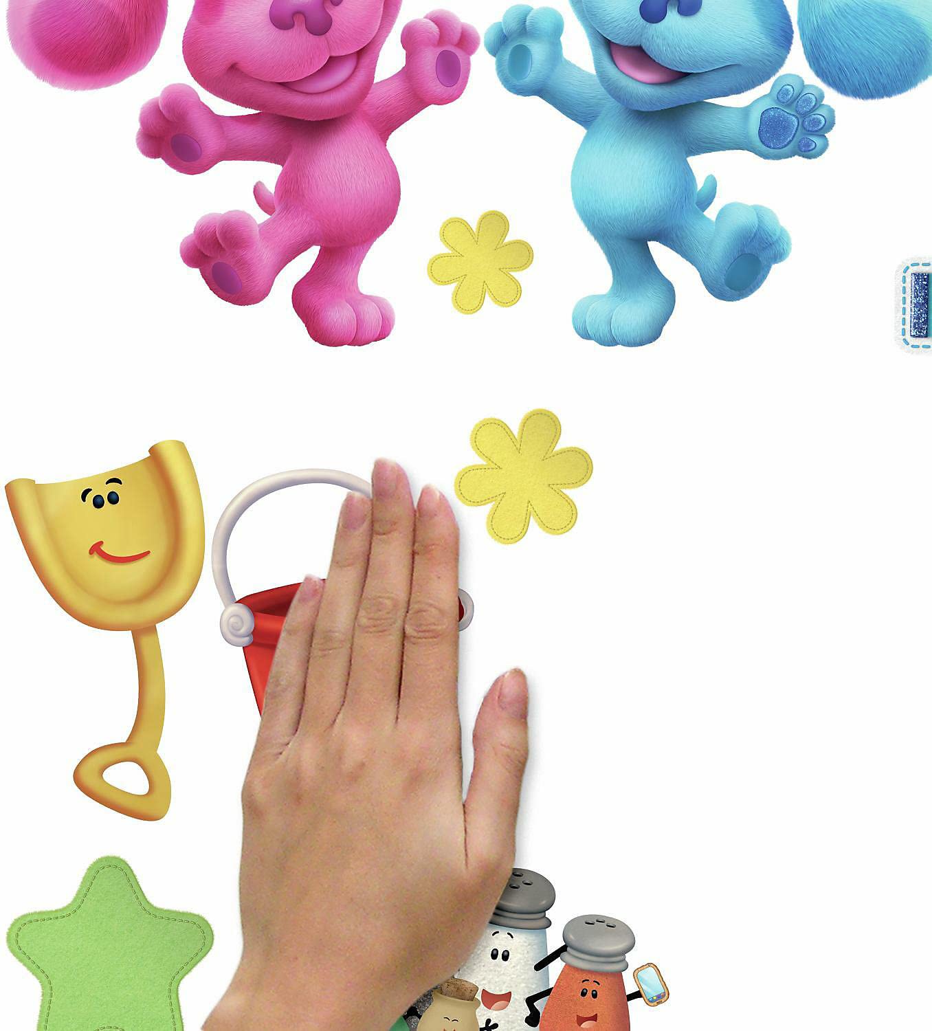 RoomMates RMK4881SCS Blue's Clues Peel and Stick Wall Decals, Blue, Pink, Purple - Image 4