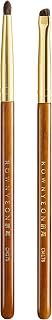 Desert Oak Series Aegyo-Sal Brush Duo - Under-Eye Highlight & Contour Set with Pony Hair, Bubinga Handle (CM175 + CM176)