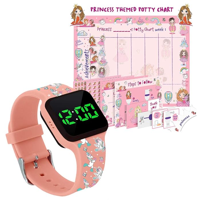 Buy Potty Training Timer Watch with Flashing Lights and Music Tones