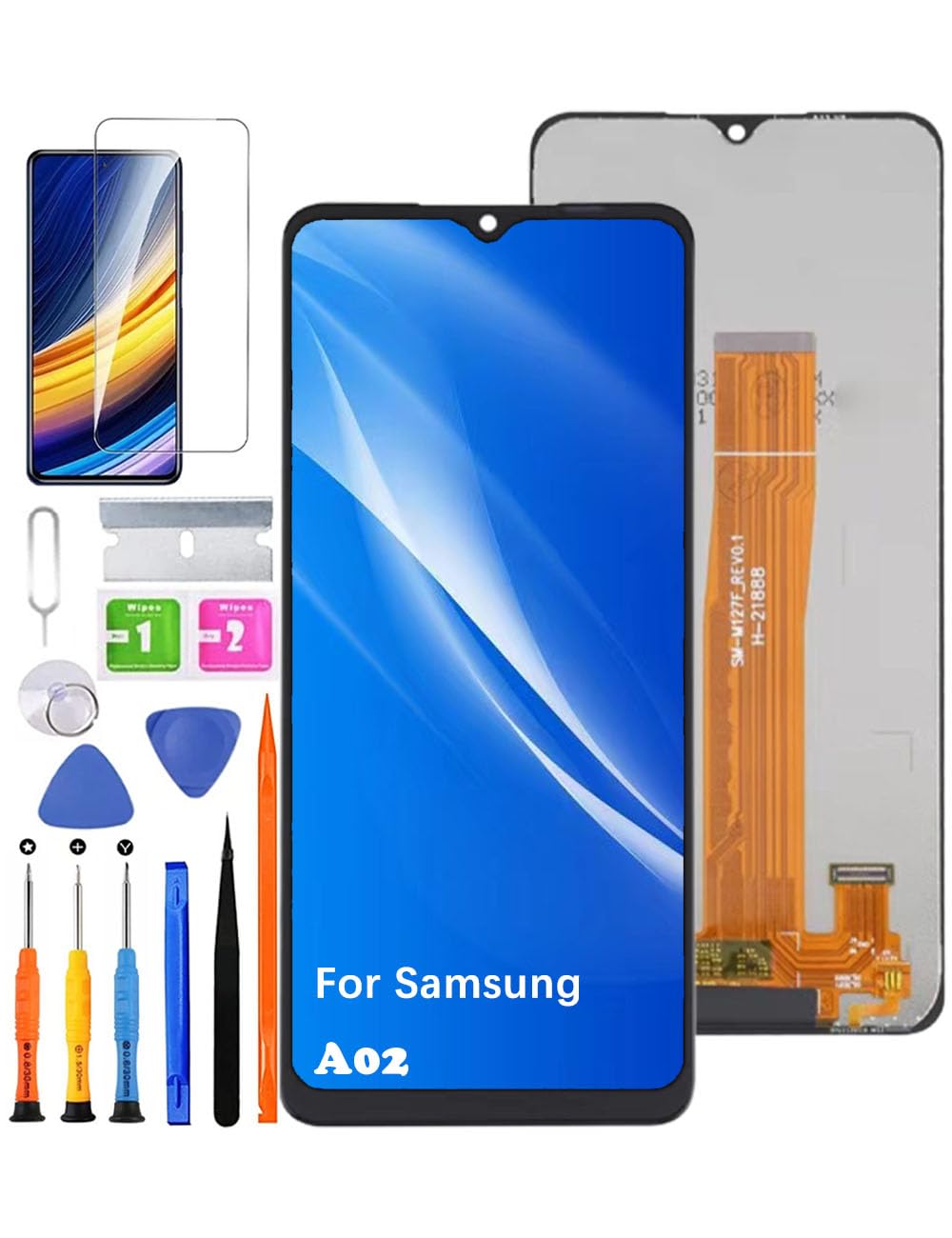 Display originale di ricambio per Samsung Galaxy A02, schermo LCD, A022F A022M A022G, kit di riparazione per schermo LCD touch digitizer