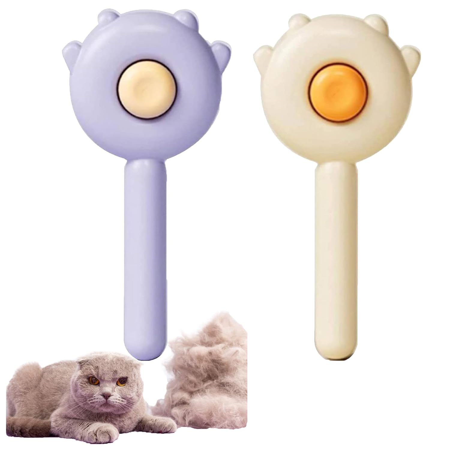 Purry Self Cleaning Brush, Purry Waggy Cat Brush, Pet Hair