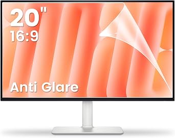 F FORITO 2 Pack 20" 169 Matte Anti-Glare Computer Screen Cover, Anti-Glare Eye Protection Film Compatible with all 20" Widescreen Monitors 169 Aspect Ratio 17.4" W x 9.8" H Not for 1610