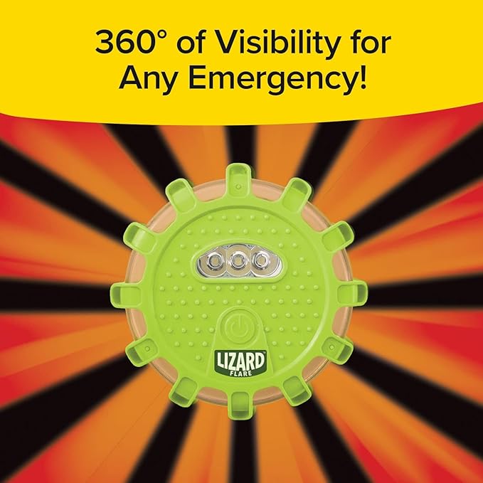 Luz de Emergencia Lateral Lizard Flare 360° 15 LEDs 9 Modos Imán miniatura 4