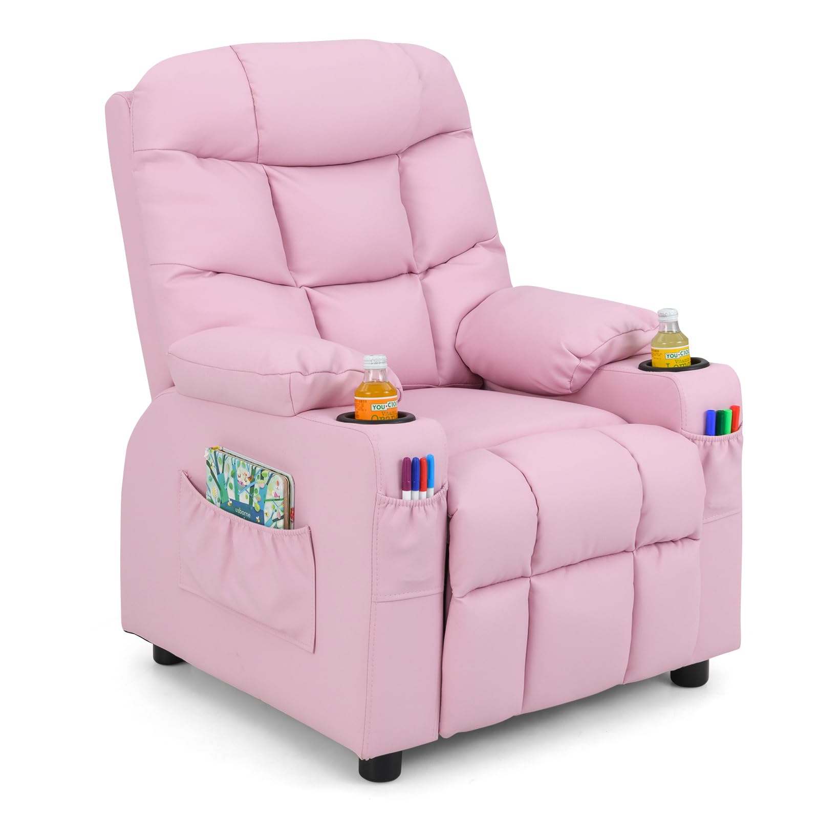 Amazon.com: Costzon Kids Recliner Chair with Cup Holder