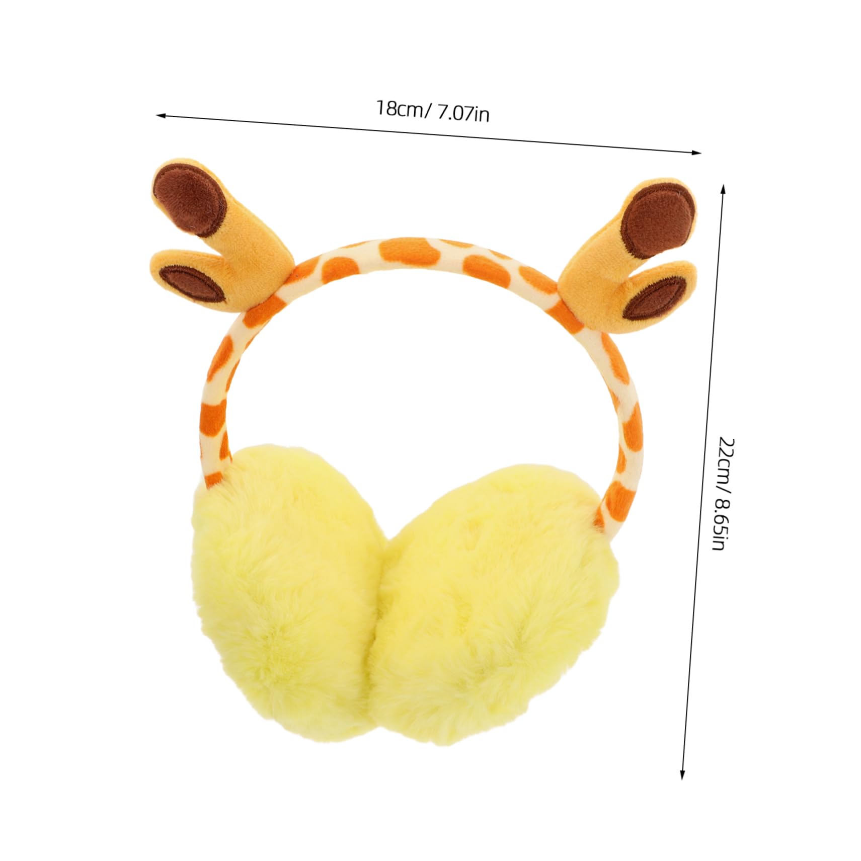 Didiseaon Cartoon Giraffe Kids Ear Covers Warm Earmuffs for Winter Ear Warmers Headband Faux Fur