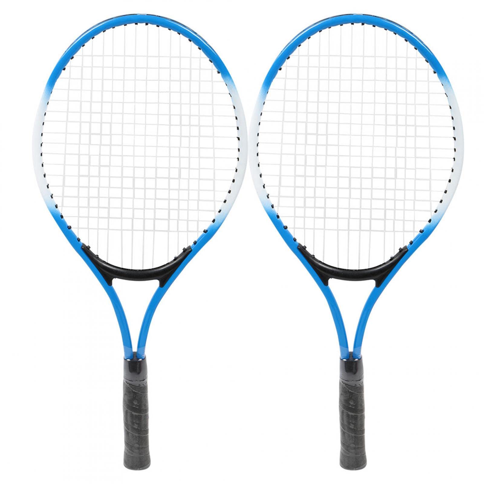 21 pollici Racchetta da Tennis, Racchette Tennis in Ferroleghe per Principianti con palla e custodia per sport di formazione all'aperto, Racchette Tennis Bambini (blu)