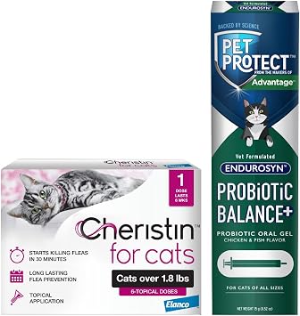 Bundle of Cheristin Cat + Pet Protect Probiotic Balance+ Cat Supplement | Oral Gel | 15g