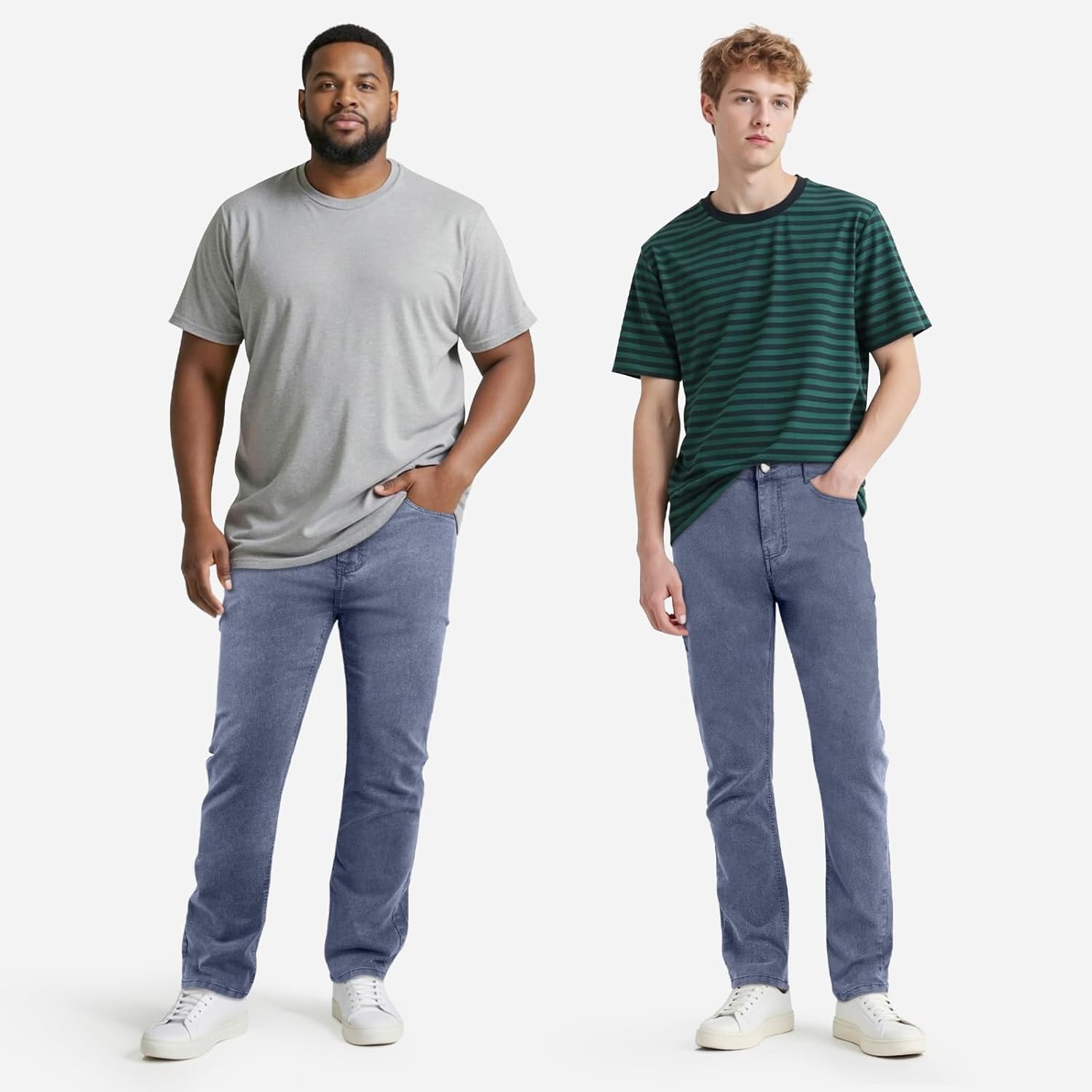 Heyfanee Mens Lightweight Jeans Slim Fit Stretch Denim Pants for Men - Image 6