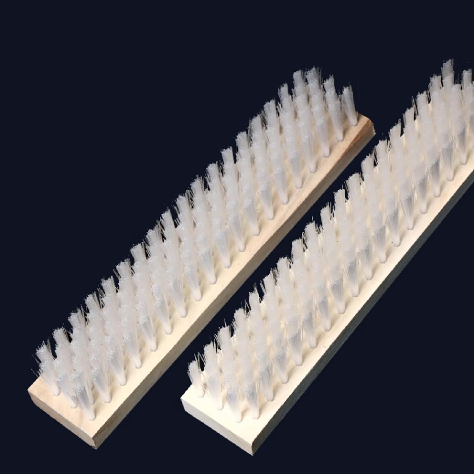 Cepillo de PVC de 2 piezas, cepillo de nailon industrial for limpieza de polvo de plástico, cerdas largas y suaves, cepillo de placa de polipropileno, cepillo de tres filas de lana.(800*30mm)
