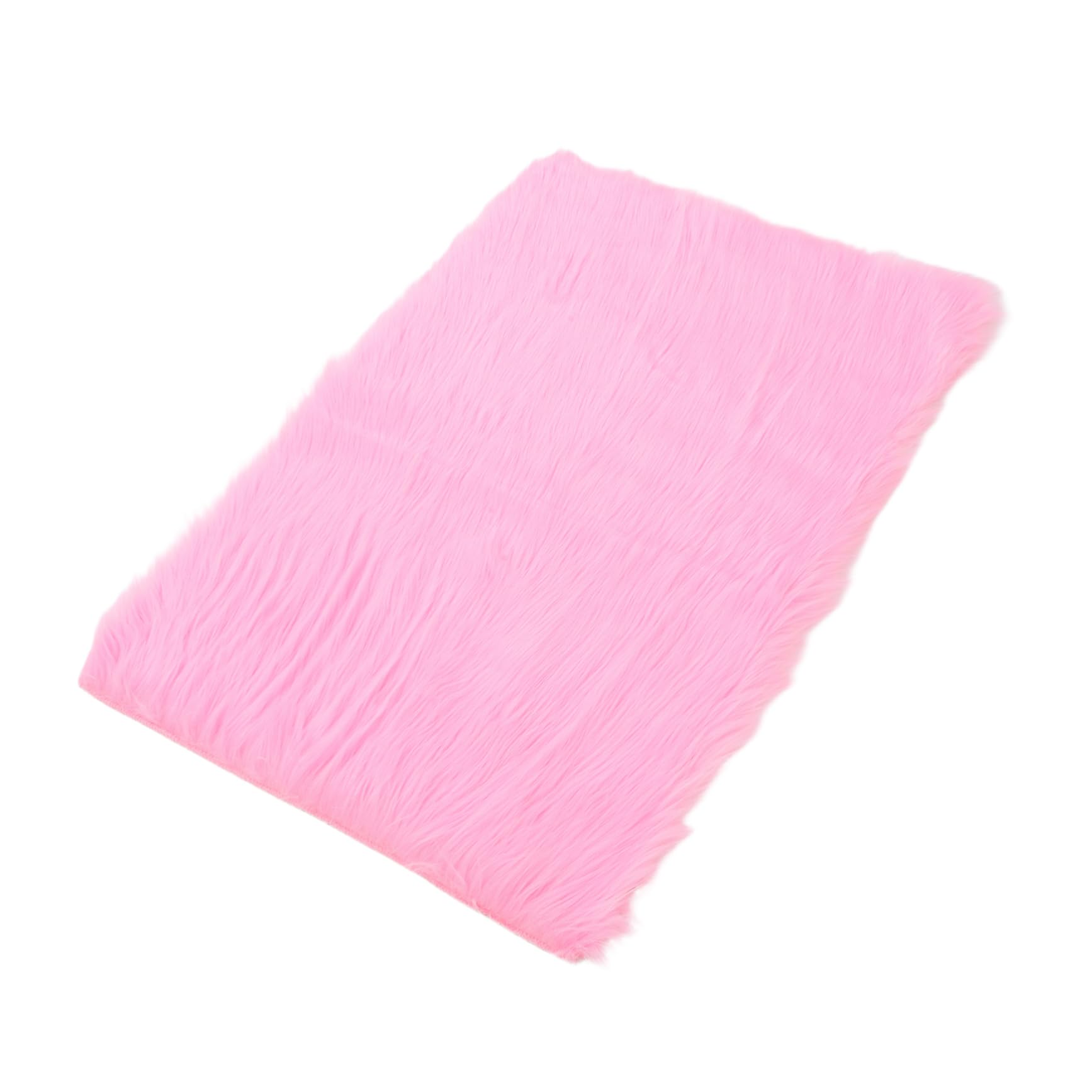 ERINGOGO Plush Pink Faux Fur Rug for Girls Bedroom 2x3 Soft Stylish Rug for Living Room Easy Maintenance