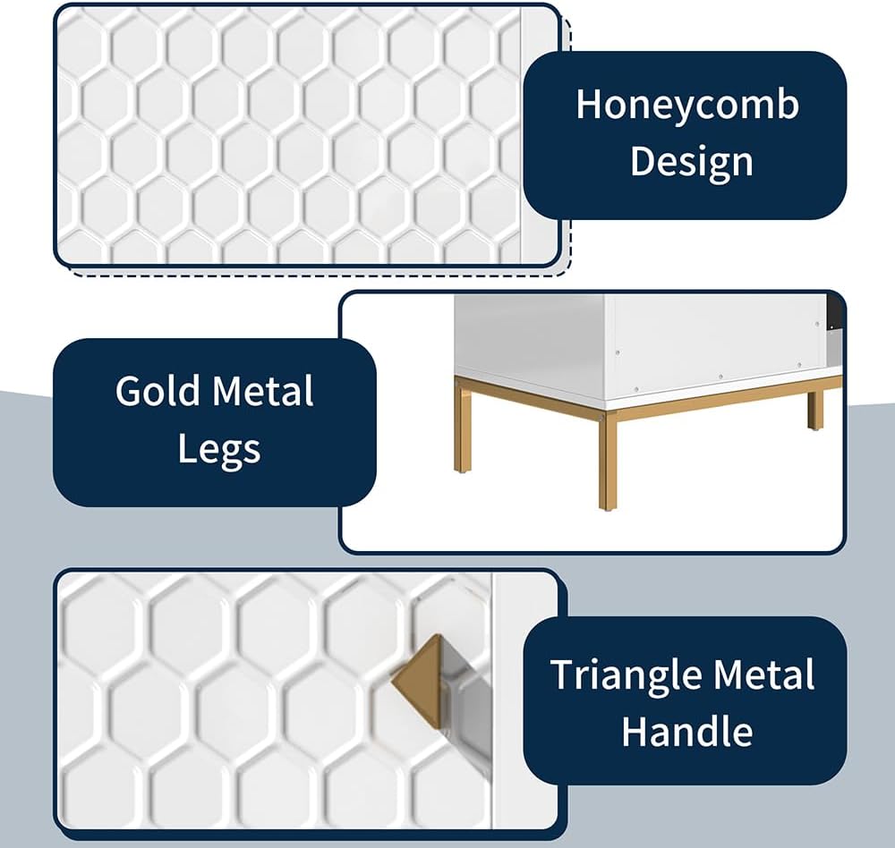 60" TV Stand with 23" Electric Fireplace,High Gloss TV Entertainment Center with Adjustable Shelves，TV Console for TVs up to 80",White