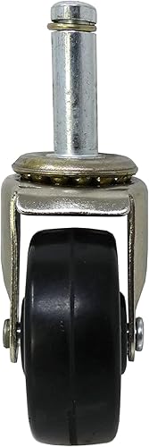 Miniatura 5 de Shepherd Hardware 9192 Rueda de vástago de 2 pulgadas con diámetro de vástago de 716 pulgadas, capacidad de carga de 80 libras