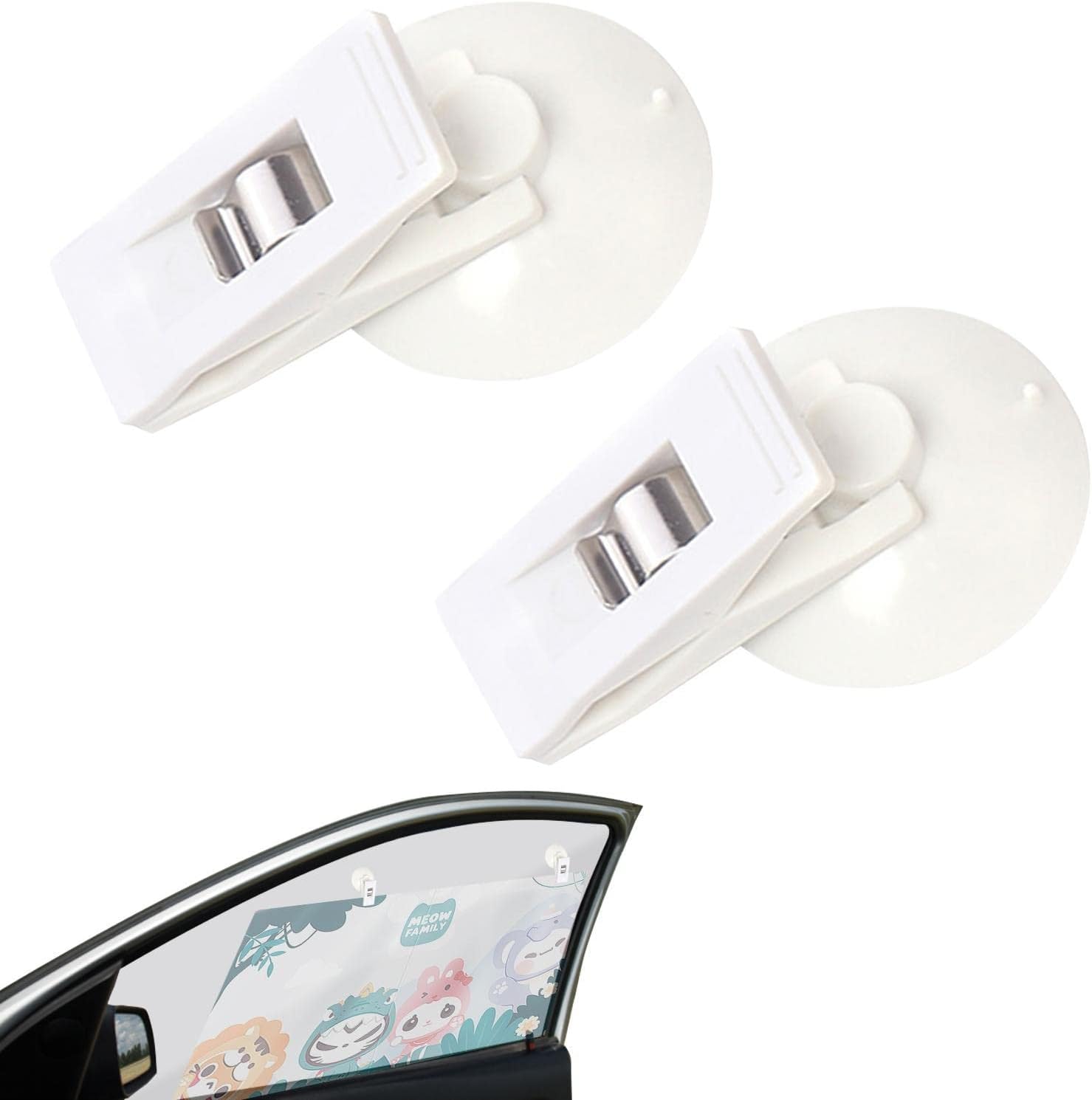 Lot De 2 Supports D'essuie-glace Universels Pour Pare-brise - Réglables, Auto-dégagement - Protection Caoutchouc