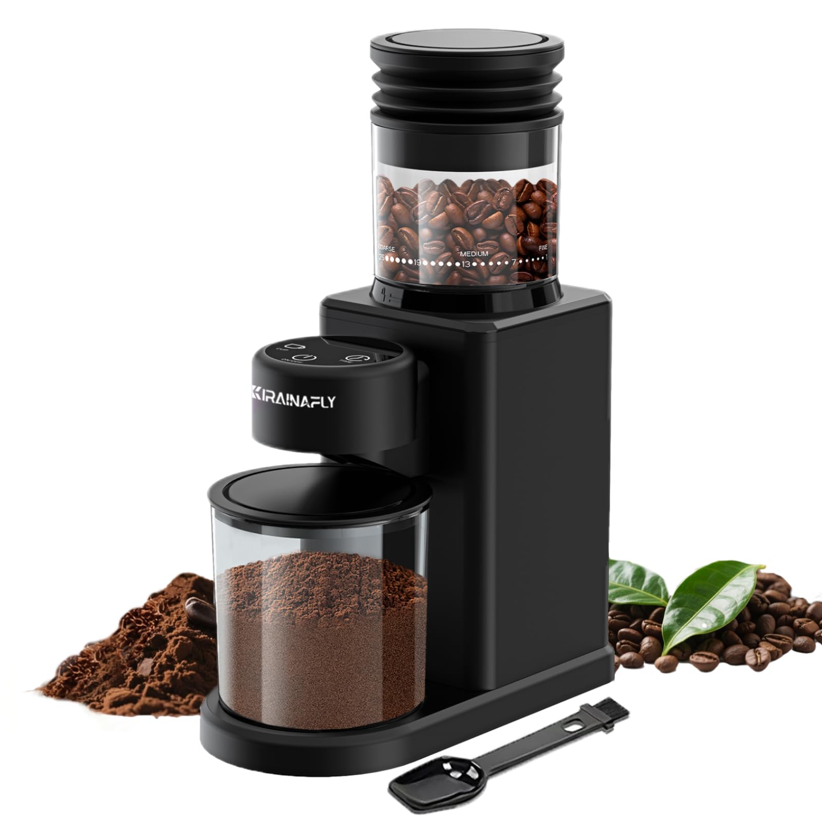 KIRAINAFLY Conical Burr Coffee Grinder