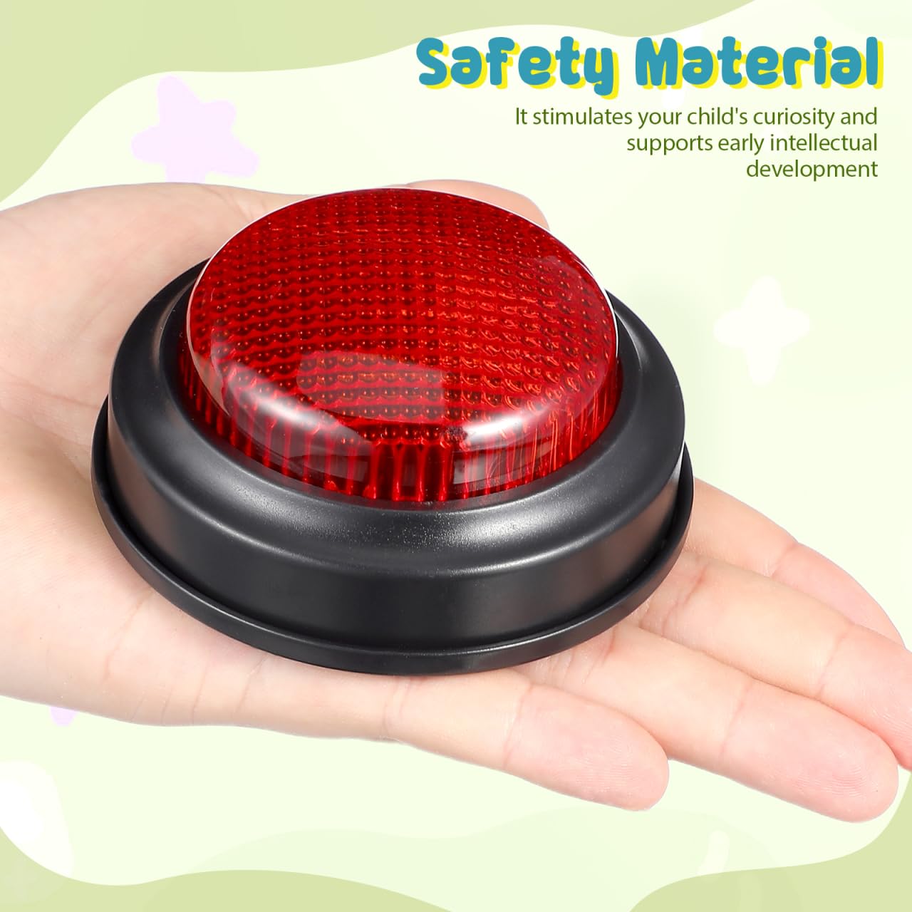 Abaodam Answer Alarm Sound Button Blow Horn Buzzer Funny Beater Alert Button Prank Wire Trumpet Fanfare Sound Effect Warning Game Buzzers with Lights for Classroom Family - Image 2