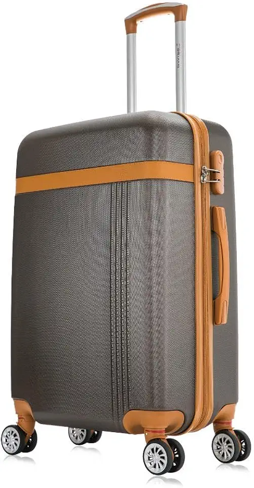 Mala de viagem média 23kg Bruges Swiss Move Marrom