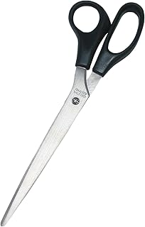 Wedo 97710N Tijeras de Acero Inoxidable, Longitud 25.5 Cm, Negro
