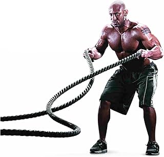 Battle Rope Hua Sports Battle Rope 9m/12m/15m, Strength Training Rope, Multifunctional Skipping Rope Fighting Rope, Used for Outdoor Aerobic Exercise in Home Gym (Size : 15m)